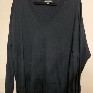 Two Banana Republic Women's Black & Gray V-Neck Sweaters